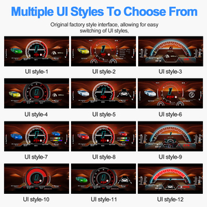 Navihua Nouvelle Version Améliorée - Tableau de Bord Numérique 12,3 pouces pour Voiture - Système Linux - Compteur de Vitesse - Pour Lamborghini Gallardo 2004-2015 - Product Image 4