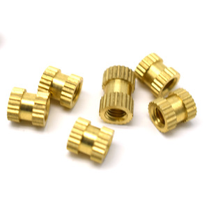 Brass Knurled Nut Custom Size Metric Thread Round Head Natural Finish Precision Hardware <b>Fastener</b> - Product Image 3