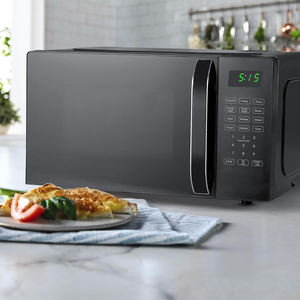 Four à micro-ondes multifonctionnel domestique 20L en acier inoxydable noir avec plateau tournant, contrôle numérique moderne et fonction grill - Vente en gros - Product Image 5