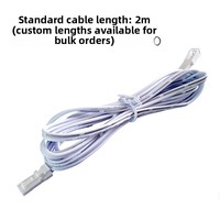 Fil de cuivre isolé en PVC Aomei Dupont, 2 mètres, 12V -20-50, pour éclairage LED dans les armoires, placards et penderies