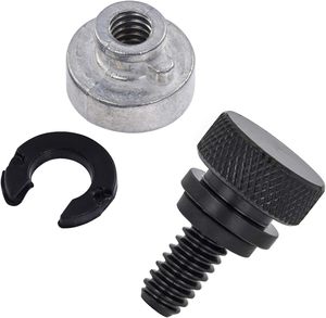 Kit de Pernos para Asiento de Motocicleta de Acero Inoxidable, Kit de Tuercas para Guardabarros con Rosca de 1/4-20 para Harley Davidson 1996-2024, Plateado - Product Image 4