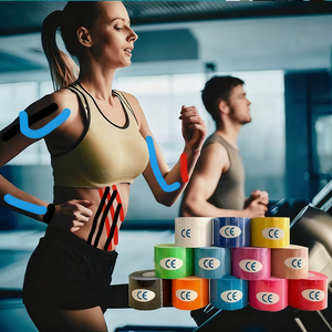 Nastro di Supporto Ortopedico Impermeabile MZ Brand 5cm Senza Lattice Traspirante in Cotone per Sport, Sicurezza, Terapia Muscolare e Fisioterapia - Product Image 1