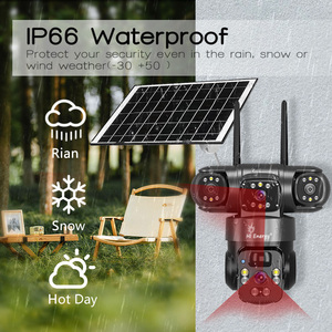 Système de vidéosurveillance solaire extérieur avec carte SIM 4G, <span class=keywords><strong>WiFi</strong></span>, 9MP, IP66 étanche, transmission sans fil 20 km, kit caméra solaire - Product Image 5