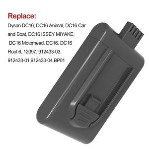 Paquetes de baterías de vacío recargables reemplazan para <span class=keywords><strong>Dyson</strong></span> <span class=keywords><strong>DC16</strong></span> 21,6 V 3000mAh aspiradora de mano Root 6 Paquete de batería de iones de litio - Product Image 2