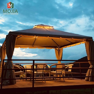 Conjuntos de Muebles de Jardín, Gazebo de Metal de 4x4, Pabellones de 3x3 con Mosquitera, Pérgola, Gazebos, Carpa - Product Image 6