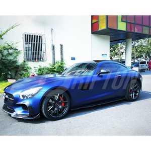 ลิปหน้า <span class=keywords><strong>RT</strong></span> สไตล์สำหรับ Mercedes Benz AMG GT GTS ชุดบอดี้คิทคาร์บอนไฟเบอร์ - Product Image 6