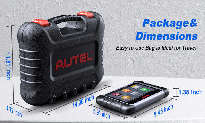 brotect Pellicola Protettiva Vetro per Autel MaxiCOM MK808/ PRO MP808TS Protezione Schermo (3 Pezzi) [Durezza Estrema 9H, Chiaro