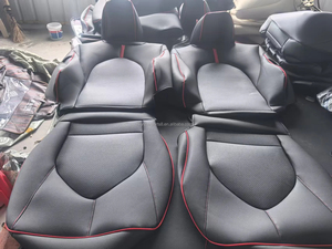 อุปกรณ์ตกแต่งภายในรถยนต์ใหม่ปี <span class=keywords><strong>2023</strong></span> เบาะรองนั่ง PVC ชุดเต็มรูปแบบ รุ่นหรูหรา 9D  ชุดหุ้มเบาะหนังแบบสปอร์ต - Product Image 1