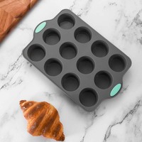 Moule à gâteaux en silicone antiadhésif Moule à muffins Libération facile