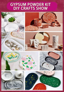 Fácil mezcla 3:1 a base <span class=keywords><strong>de</strong></span> agua Eco Casting yeso en polvo Kit <span class=keywords><strong>de</strong></span> bricolaje para principiantes bandeja <span class=keywords><strong>de</strong></span> terrazo artesanías - Product Image 3