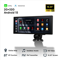 Écran tactile portable sans fil 7"/9"/10.1"/10.25" Carplay IOS/Android OS 2GB +32GB Lecteur multimédia de voiture Navigation GPS Navigateur