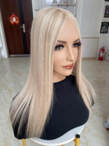 Prêt à Expédier 5x5 Mono Topper Européen Morceau de Cheveux Humains Topper Balayage Droite Toupet de Cheveux Humains pour les Femmes - Product Image 6