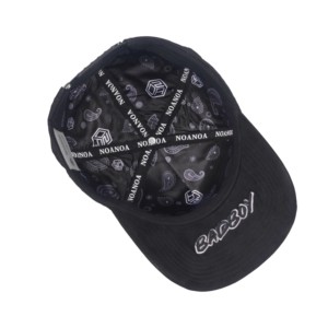 Gorra de 5 Paneles de Gamuza de Algodón con Logotipo de Diamantes de Imitación TCAP China - Product Image 6