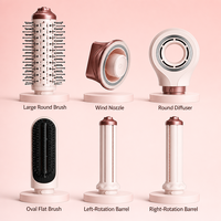 Brosse coiffante électrique en céramique 6-en-1 à air chaud, fer à boucler double tension pour voyage, vente en gros, OEM ODM, couleur personnalisée, marque privée