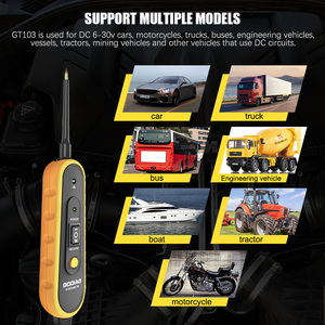 Godiag เครื่องสแกนเนอร์12V ขนาดเล็ก, เครื่องทดสอบวงจร<span class=keywords><strong>ไฟฟ้า</strong></span>วงจร<span class=keywords><strong>ไฟฟ้า</strong></span>สำหรับยานพาหนะรับประกัน1ปี GT103 - Product Image 2