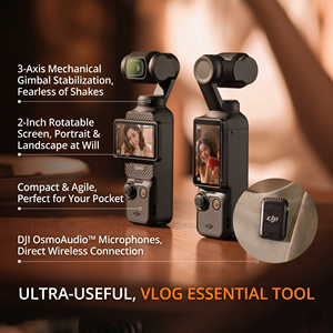 Caméra de vlogging Osmo Pocket 3 de format poche, 1 capteur CMOS, 4K 120FPS, suivi des visages et des objets, 2 écrans tactiles rotatifs, stabilisateur 3 axes - Product Image 4