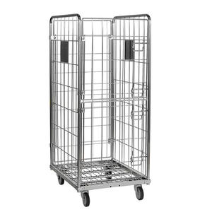 Vouwbare, extra sterke stalen gaasrolcontainer voor magazijnlogistiek, supermarkt, opslag, wasserij en transport - Product Image 1