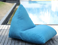 Pouf d'extérieur chaise longue triangle imperméable Oxford couverture piscine pouf canapé