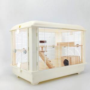 กรงแฮมสเตอร์ขนาดใหญ่ 60*36*45 ซม. สำหรับหนูแฮมสเตอร์ หนูตะเภา กระต่าย หนูแฮมสเตอร์พันธุ์เล็ก วัสดุอะคริลิก โลหะ ตาข่าย พลาสติก คุณภาพดี สำหรับบ้านหรูหรา - Product Image 4