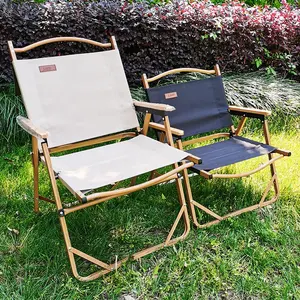 Accoudoir léger pliant en bois d'aluminium pour loisirs en plein air, plage, randonnée, Camping, Kermit, chaise Sillas Playeras