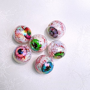 Round Acrylic Eyeball <b>Beads</b> Mixed Color Printed 16mm For Jewelry Making Bulk Pack <b>Plastic</b> Lucite - Product Image 3