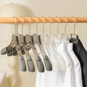 Wholesale <b>Hanger</b> Customized LOGO Suit Coat <b>Hanger</b> Plastic <b>Hangers</b> for Clothing Store - Product Image 2