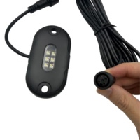 Luces LED RGBW para Roca, 6 Unidades, IP68 Impermeables, 12V, Blanco Puro Multicolor, Luces Todoterreno para Coche, Camioneta, ATV, SUV