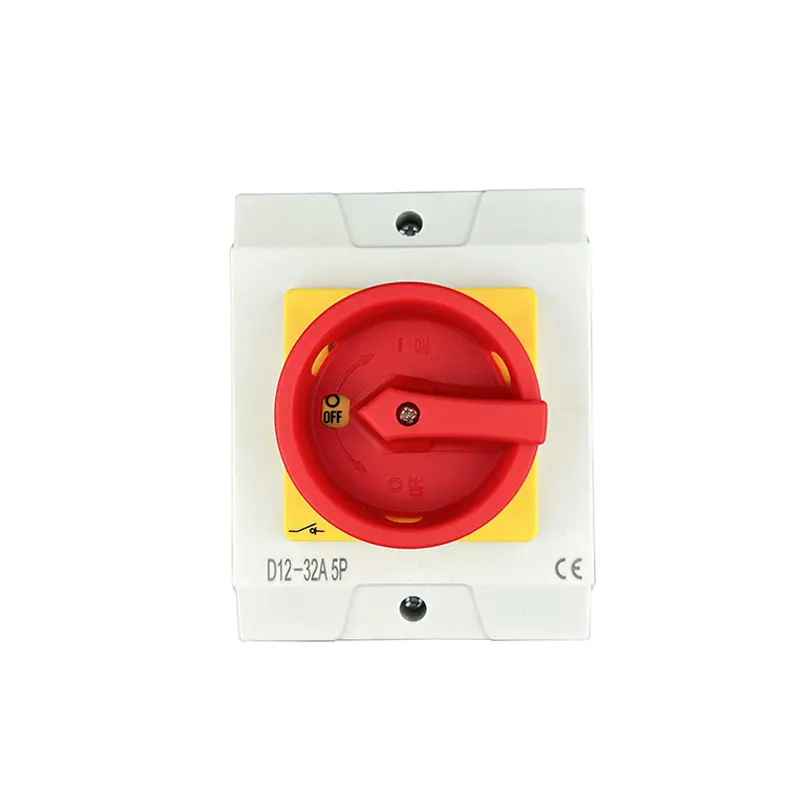 D12-40A 3P waterproof grey ac isolator switch solar 3p isolator 40a tpn isolator switch
