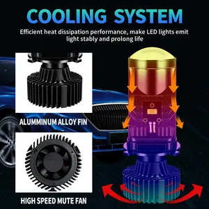 Оптовая продажа, 3570 чип, автомобильные фары Y6, светодиодные фары, проекторы, светодиодные фары h4, H4, светодиодные прожекторы для автомобиля