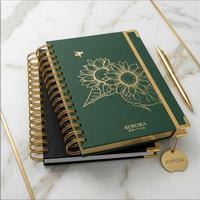 Carnet de planification d'affaires 2026 personnalisé avec impression, carnet de notes spirale, journal d'entraînement, agenda scolaire, organisateur en papier à couverture rigide
