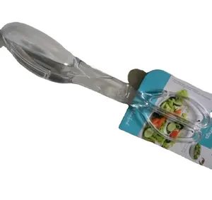 Vegetable and fruit custom hand salad tongs spoon salad serving tools