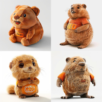 Jouets en peluche personnalisés de haute qualité castor marmotte jouets en peluche grandes dents avec longue peluche