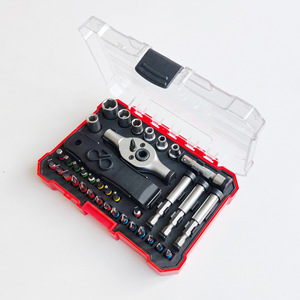 38-Piece 1/4 Mini Double-Ended Ratchet Wrench Set With Colored Bits For Bicycle Repair - Product Image 3
