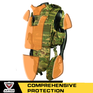 Chaleco Táctico de Camuflaje Impermeable de Nailon Personalizado, Portaplacas con Corte Láser Molle, Liberación Rápida, Ajustable, Equipo de Protección para Caza - Product Image 5