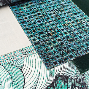 奢华提花印花婴儿脸沙发面料防水户外家居装饰尼日利亚乌干达针织图案染色 - Product Image 2