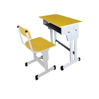 Meubles scolaires modernes, ensemble bureau et chaise pour étudiants, structure en métal, table d'étude réglable en hauteur, chaise pour salle de classe
