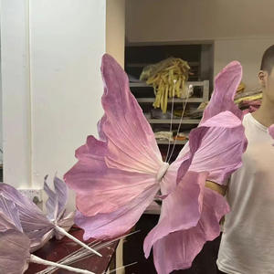 Nuova serie di farfalle giganti di Design viola per la decorazione di nozze fantasia di nozze decorate con farfalle giganti - Product Image 1