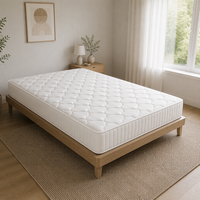 Matelas à ressorts ensachés de haute qualité, matelas de chambre sur mesure, matelas compressé enroulable pour la maison et l'hôtel