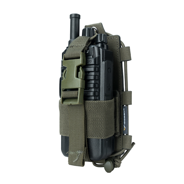 IDOGEAR Tactical Radio Pouch 500D Nylon MOLL Walkie Talkie Holder Ranger Green Mobile Device 556 Mag Pouch Hunting Accessories