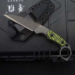 มีดอเนกประสงค์ ML M5 DIY OEM ปรับแต่งได้ สำหรับการเอาชีวิตรอด การล่าสัตว์ ด้ามจับ G10 ใบมีดสแตนเลสคมตรง ด้ามจับตรง - Product Image 4