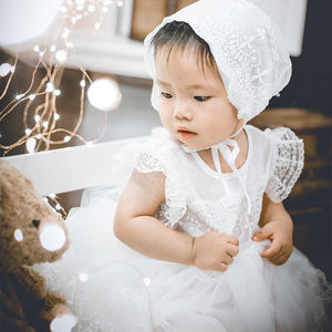 Abito da Battesimo per <span class=keywords><strong>Bambina</strong></span> con Ricamo 'Upward Girl', Set da 2 Pezzi, per Neonati di 1 Mese - Product Image 4