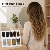 Extensions de cheveux à clipser, postiche monobloc, patch volumisant, longues boucles, sans couture, cheveux synthétiques résistants à la permanente