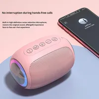 2025 sortie d'usine de haute qualité petit son stéréo basse haut-parleur sans fil avec lumière LED colorée et batterie 2000mAh