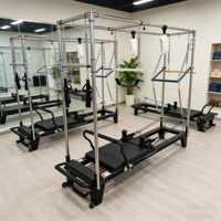 Machine de Pilates Reformer en alliage d'aluminium pour l'entraînement en studio avec système fonctionnel trois-en-un