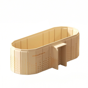 <span class=keywords><strong>Baignoire</strong></span> <span class=keywords><strong>pliable</strong></span> brevetée de <span class=keywords><strong>150</strong></span> <span class=keywords><strong>cm</strong></span> avec étagère latérale intégrée, <span class=keywords><strong>baignoire</strong></span> portable pour adultes en PVC à 5 couches, installation instantanée, gain de place - Product Image 1