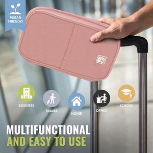 Free Sample Custom Logo Travel <b>Passport</b> <b>Holder</b> Neck Pouch RFID Blocking Security Slim <b>Wallet</b> with Around Neck Lanyard Strap for - Product Image 5