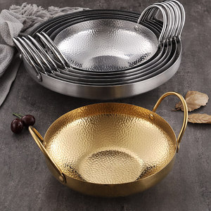 Stainless Steel Hammered Hot <b>Pot</b> <b>Set</b> 201 Stainless Steel Induction Compatible For Seafood Spicy Hot <b>Pot</b> Cooking - Product Image 1