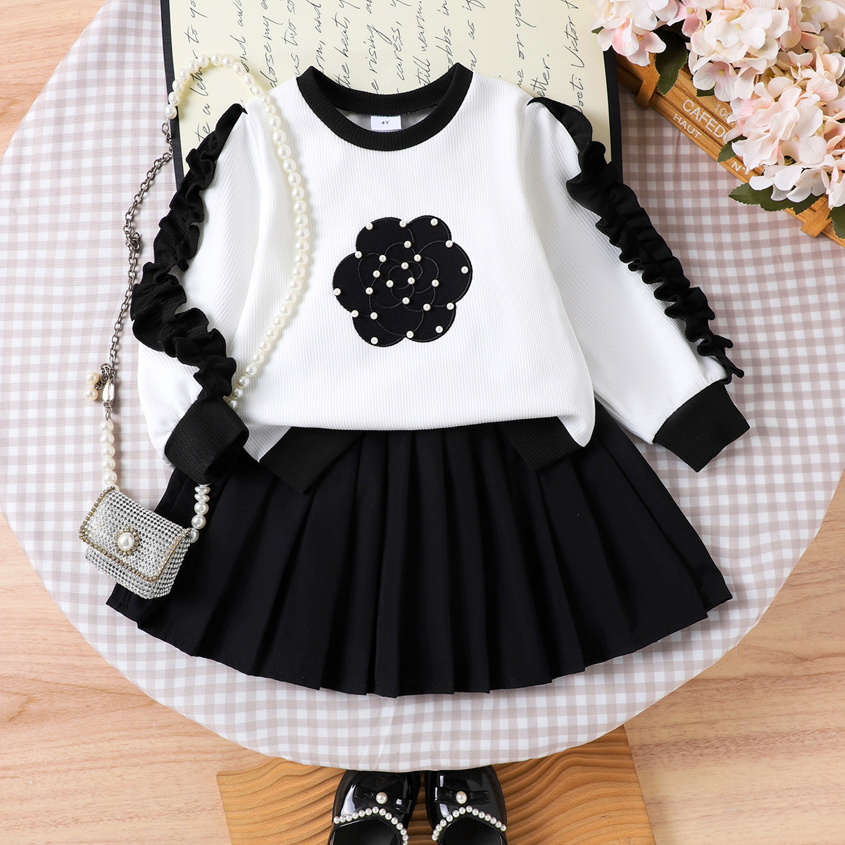 Black White