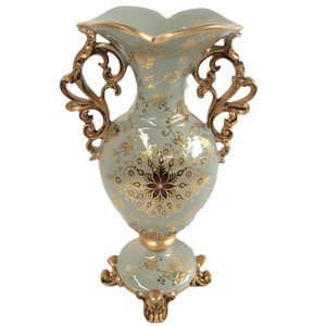 Jarrón de resina Vintage hecho a mano ligero de lujo para escritorio de Oficina Decoración Para sala de estar regalo - Product Image 1