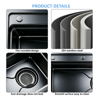 Évier de cuisine monobloc en acier inoxydable antirouille avec lave-tasses et distributeur de savon – Fournisseur de premier plan